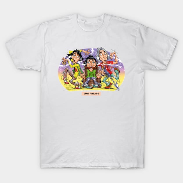 Emo Philips T-Shirt by PLAYDIGITAL2020